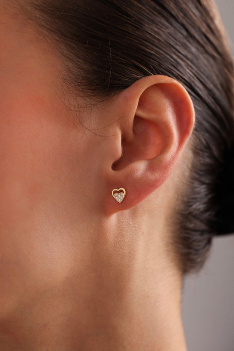 Heliophilia Silver NRZ999860 Pendientes de plata de ley 925 con baño de oro